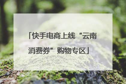 快手电商上线“云南消费券”购物专区